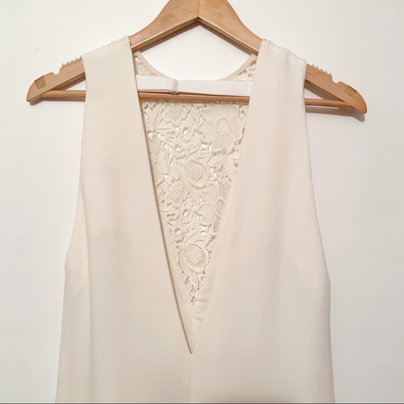 TIBI Guipure Lace Sleeveless Dress Ivory Size 0 - Picture 13 of 14